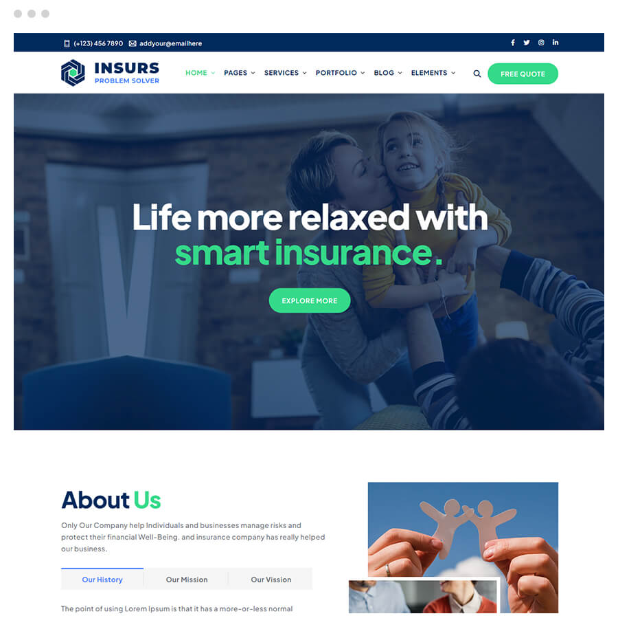 Insurs - Insurance HTML Template